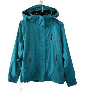 The North Face Summit Series Gore-Tex Coat Teal Blue Hood Gorpcore Women Size XS